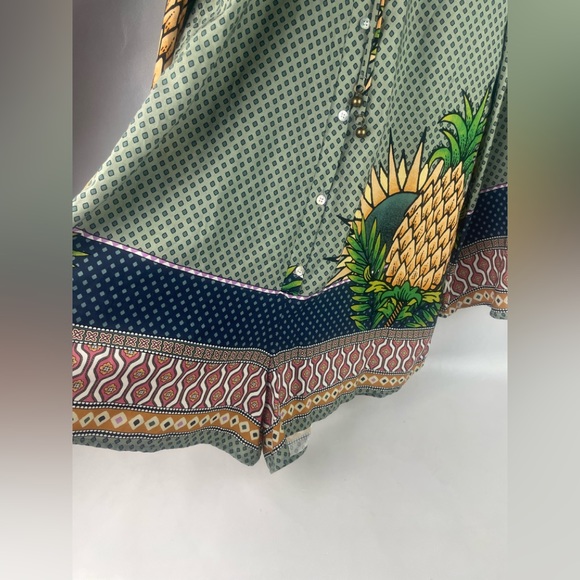 Farm Rio short sleeved Sunflower Print Romper Sz P - Picture 3 of 16